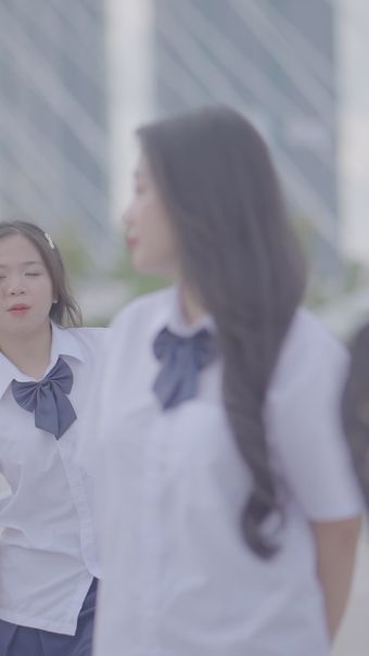 中国高中生上学视频素材