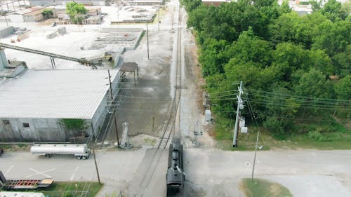 A Freight Train Carrying Cement