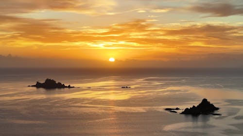 Rocky islands sunrise