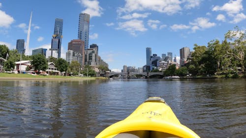 Kayaking the Yarra river in Melbourne