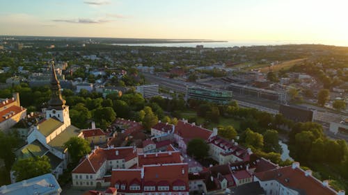 Drone Footage: Tallinn's Architectural Wonders