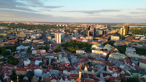 Drone Footage: Tallinn's Architectural Wonders