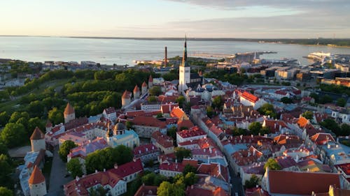 Drone Footage: Tallinn's Architectural Wonders