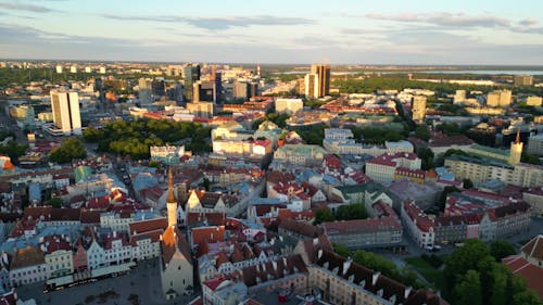 Drone Footage: Tallinn's Architectural Wonders