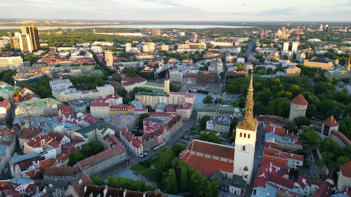 Drone Footage: Tallinn's Architectural Wonders