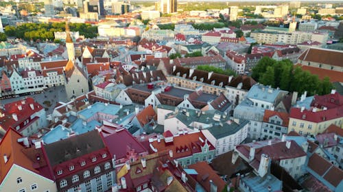 Drone Footage: Tallinn's Architectural Wonders