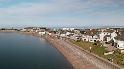 Aerial Drone Footage of Skerries Beach, Ireland