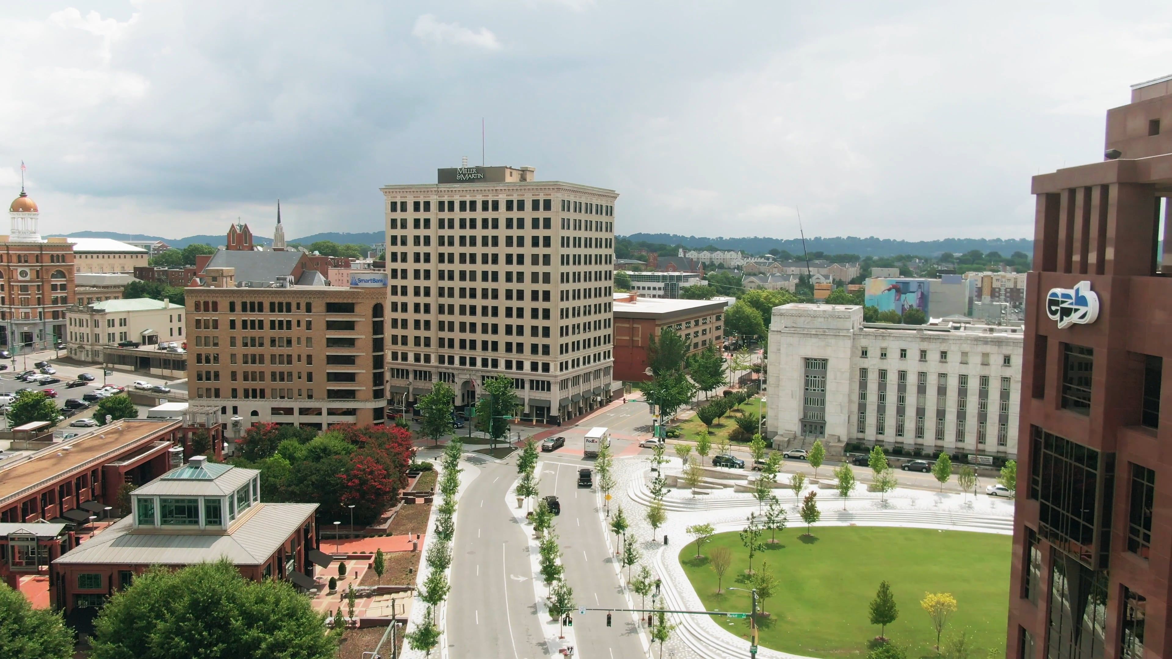 Aerial View Of A Town In Tennessee Free Stock Video Footage, Royalty ...