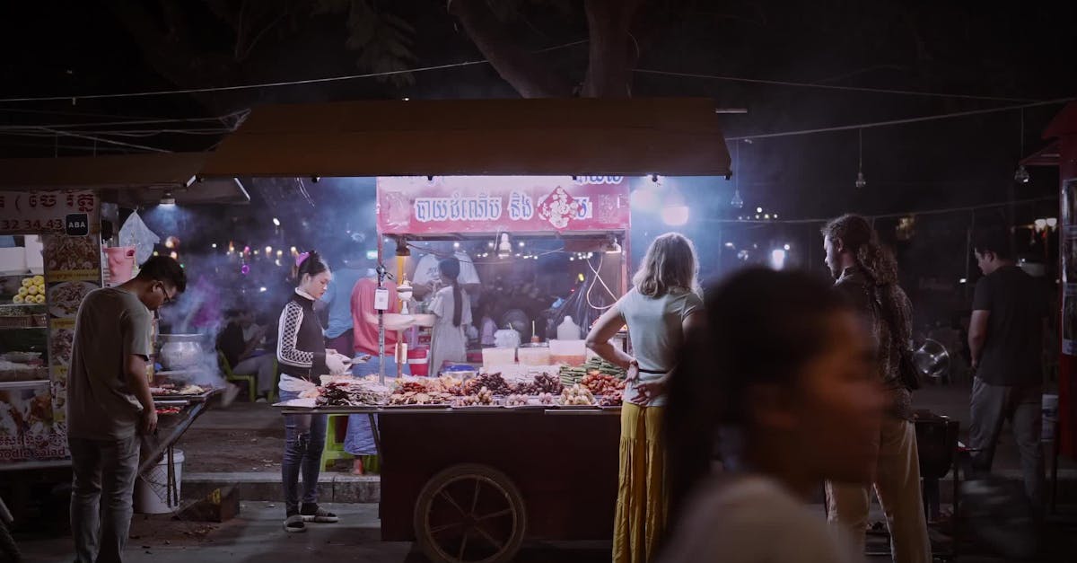 Cambodia street food vendor Free Stock Video Footage, Royalty-Free 4K