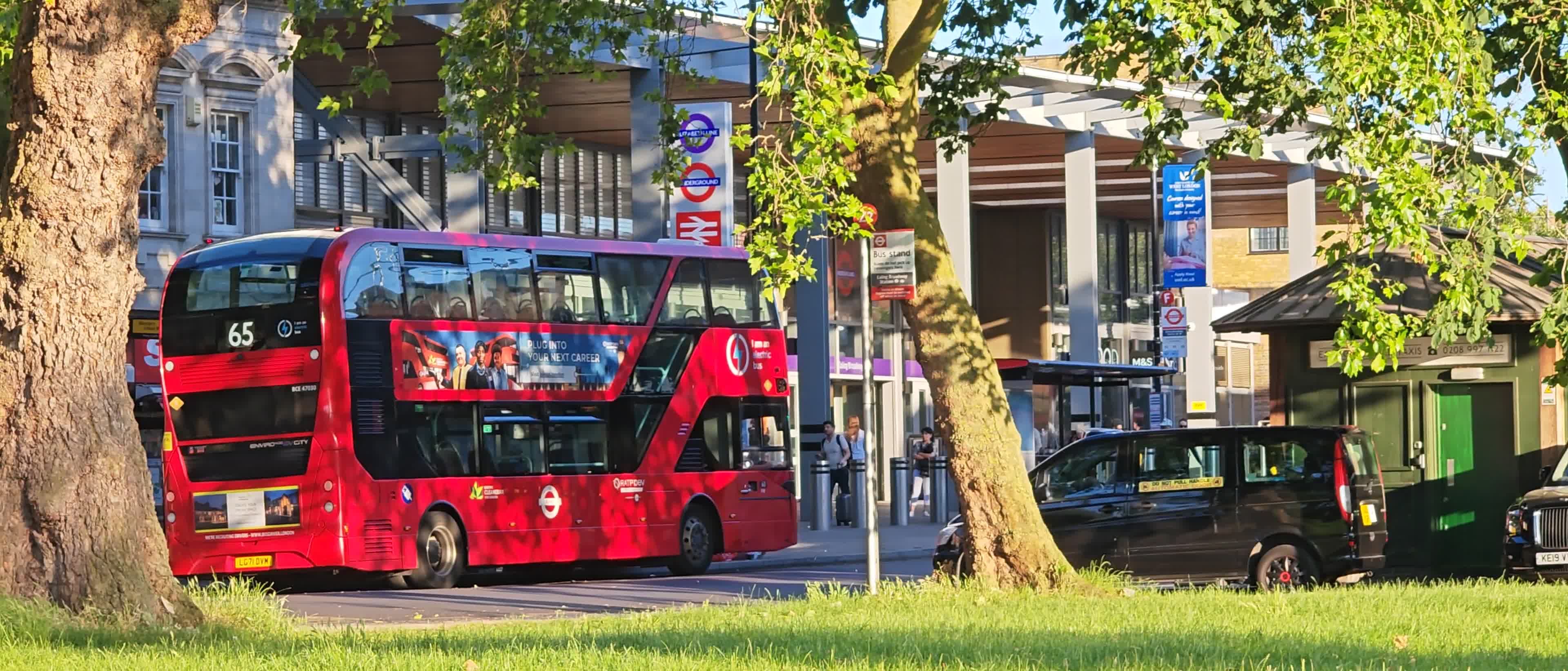 London Double decker bus in Ealing Free Stock Video Footage, Royalty ...