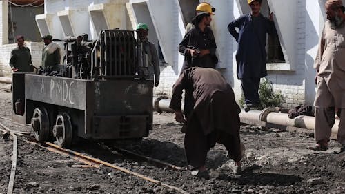 Miners working in Balochistan