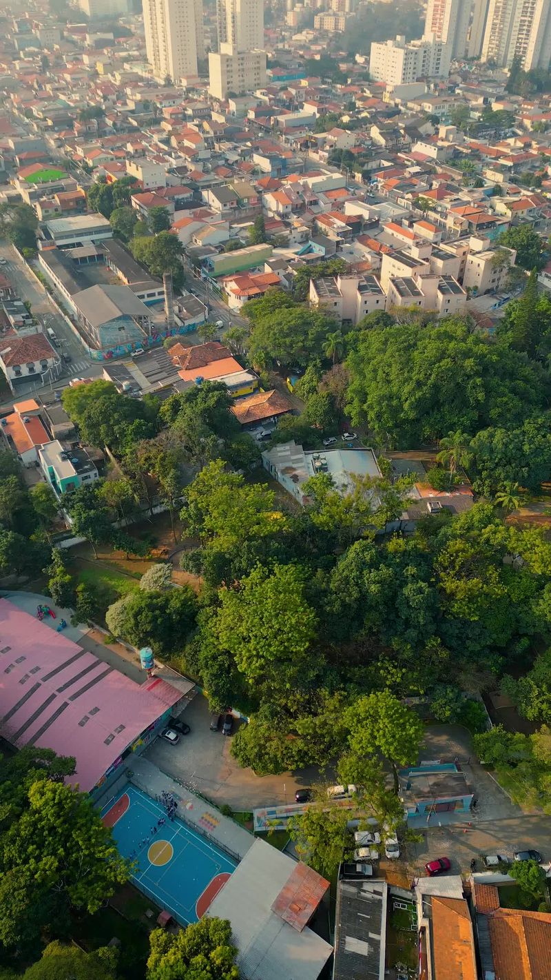 A bird's eye view of a city with tall buildings Free Stock Video ...