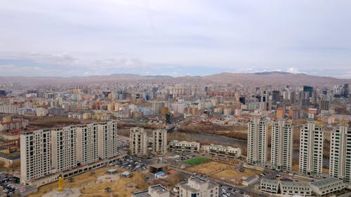 Aerial View Of A Cityscape