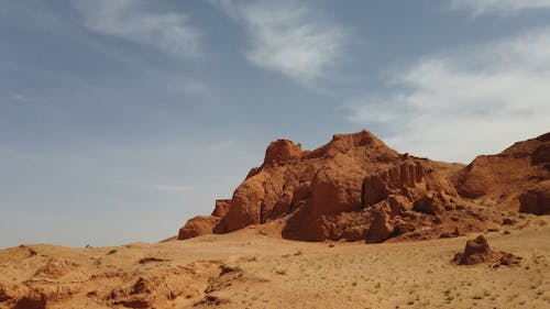 Traveling On Western Desert 4k Gif Animation Stock Video