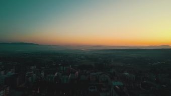城市风景早上天空高清视频免费下载视频素材
