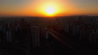 日落城市视频素材视频素材