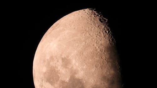 A Close-Up Of The Moon In Eclipse