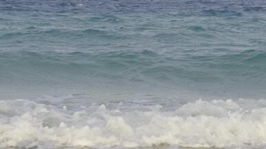 beautiful sea waves on a summer day