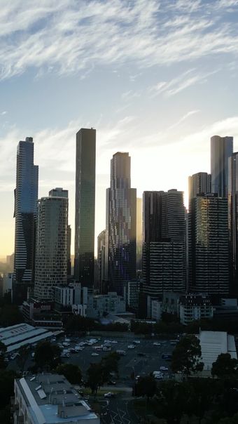 晨光掠过城市高清视频高清视频视频素材