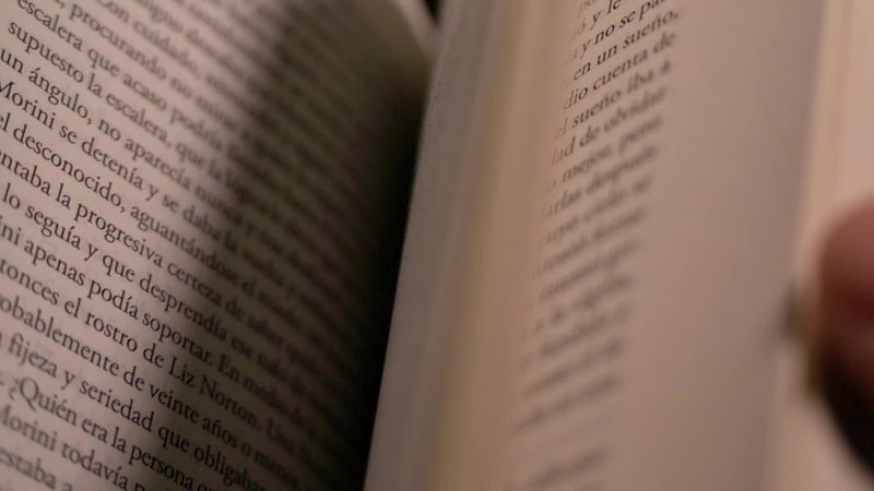 Book Text Zoomed In Zoom in a Book Free Stock Video Footage, Royalty-Free 4K & HD Video Clip