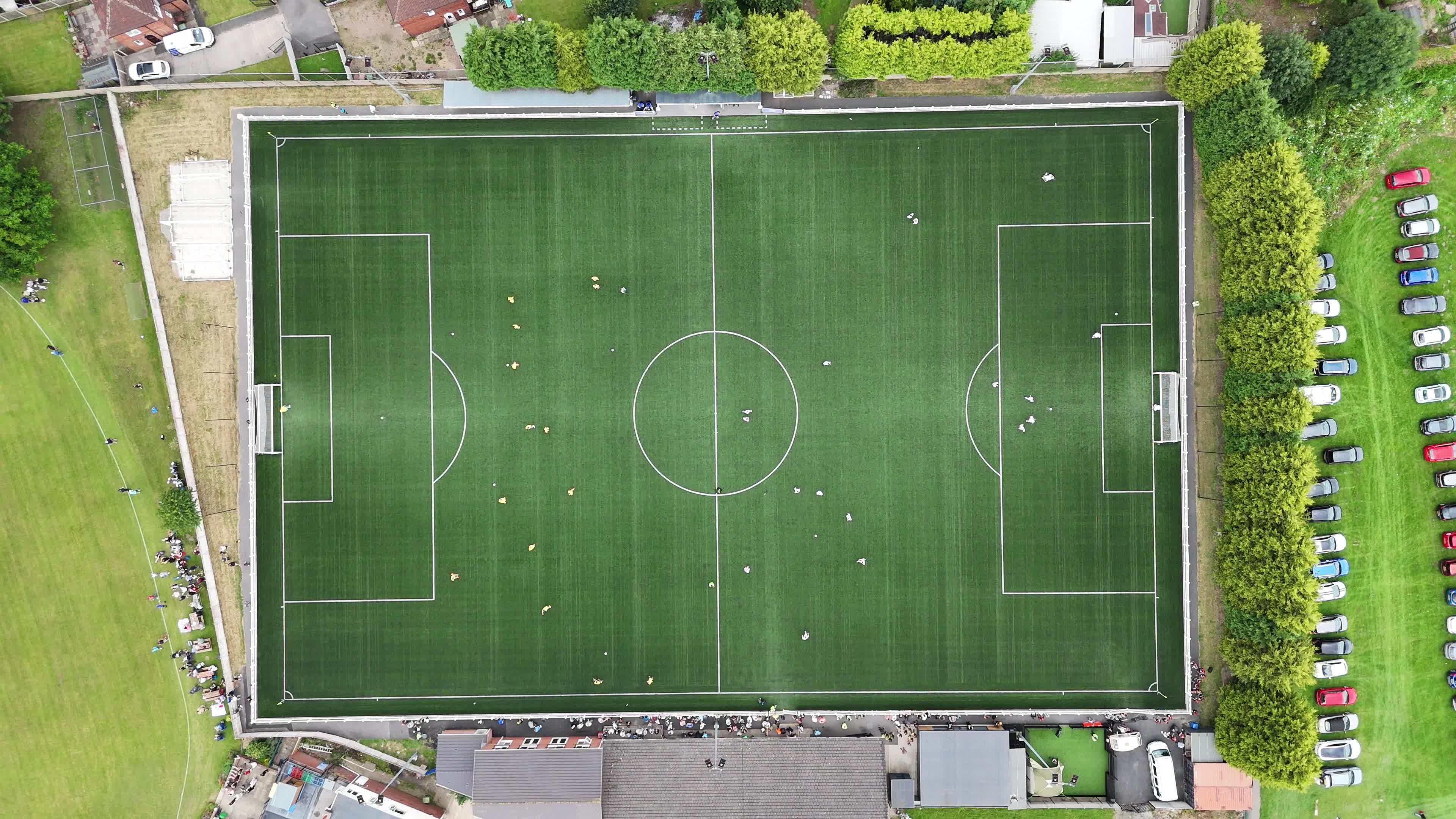 Drone Footage Of Football Match Free Stock Video Footage, Royalty-Free ...