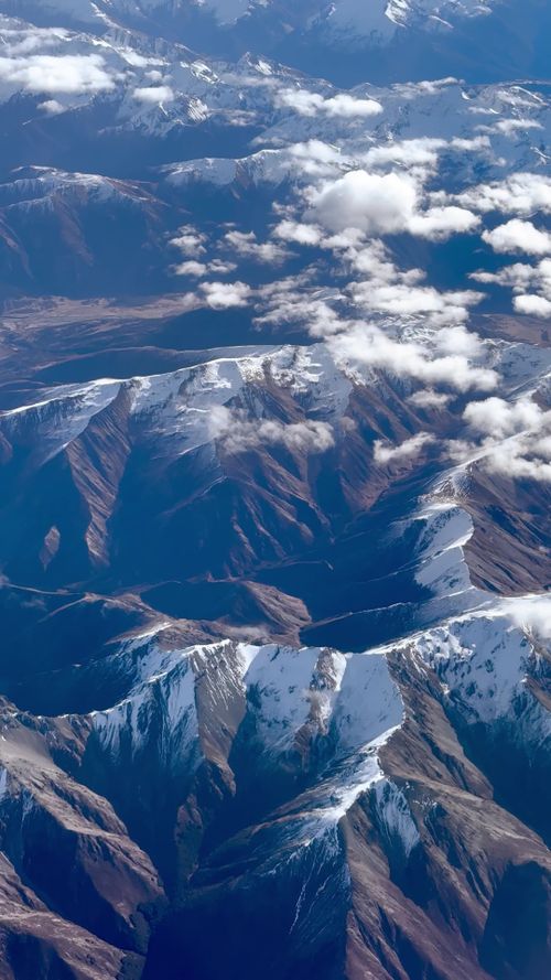 Stunning Aerial View of Snowy Mountain Landscape Free Stock Video ...
