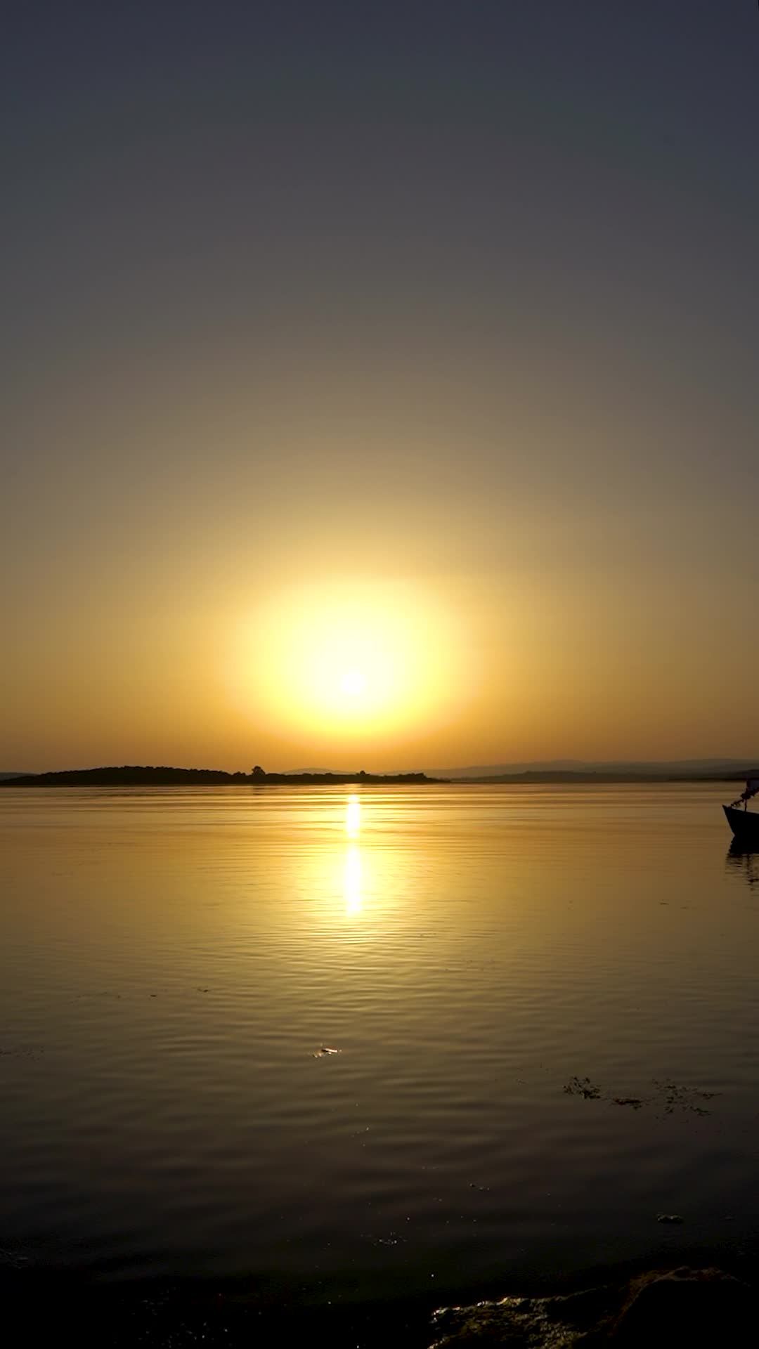 Silhouette of Group at Tranquil Sunset Beach Free Stock Video Footage ...