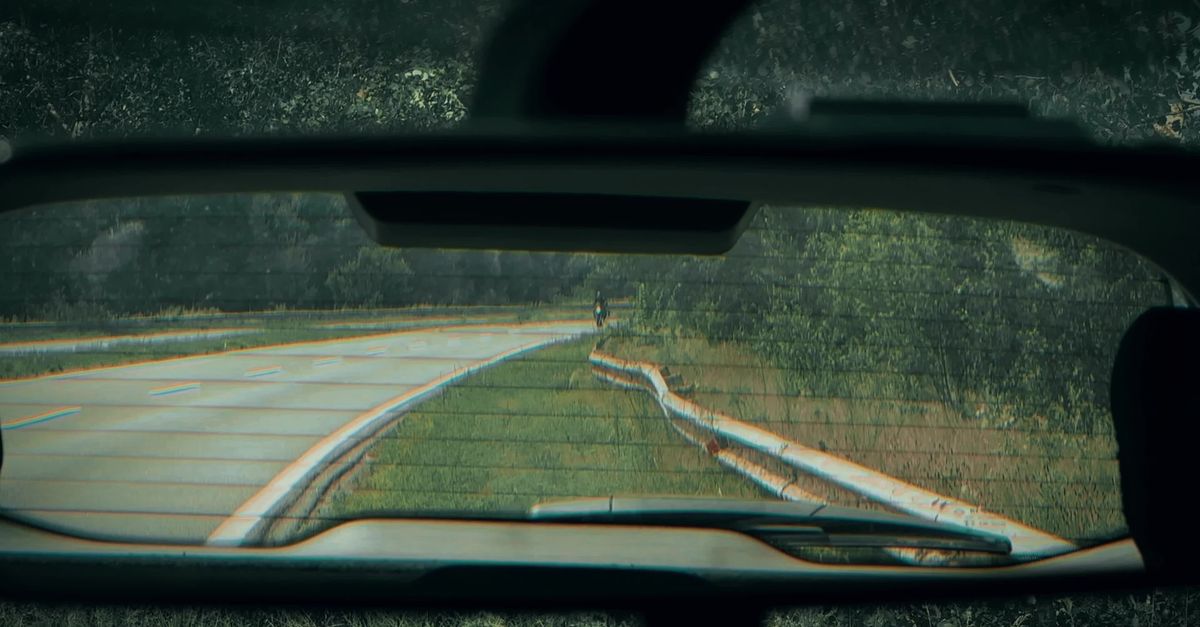 Motorcyclist Rear View Rearview Mirror View of Motorcycles on Road Free Stock Video Footage ...
