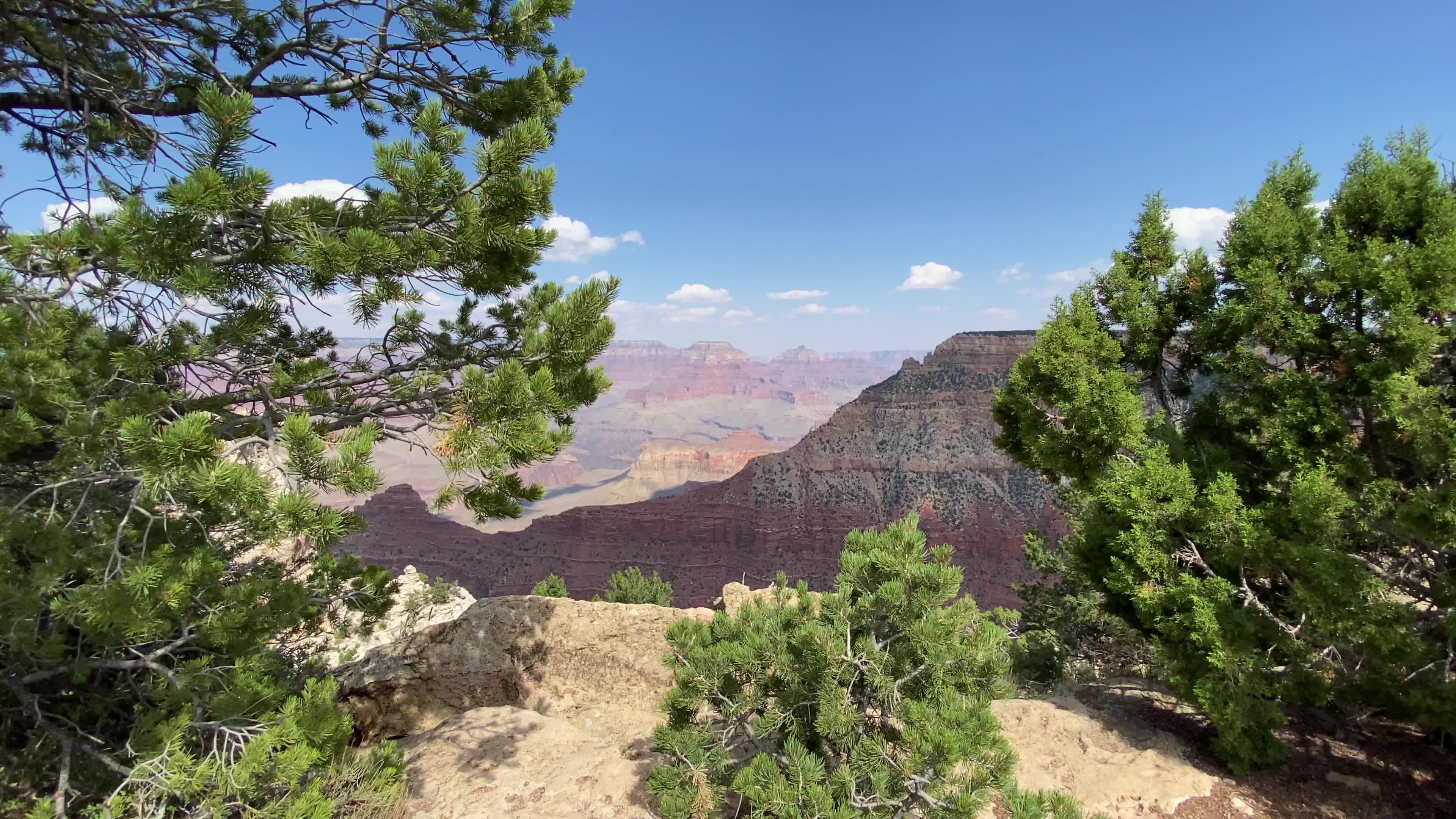 A view of the grand canyon from the rim Free Stock Video Footage ...