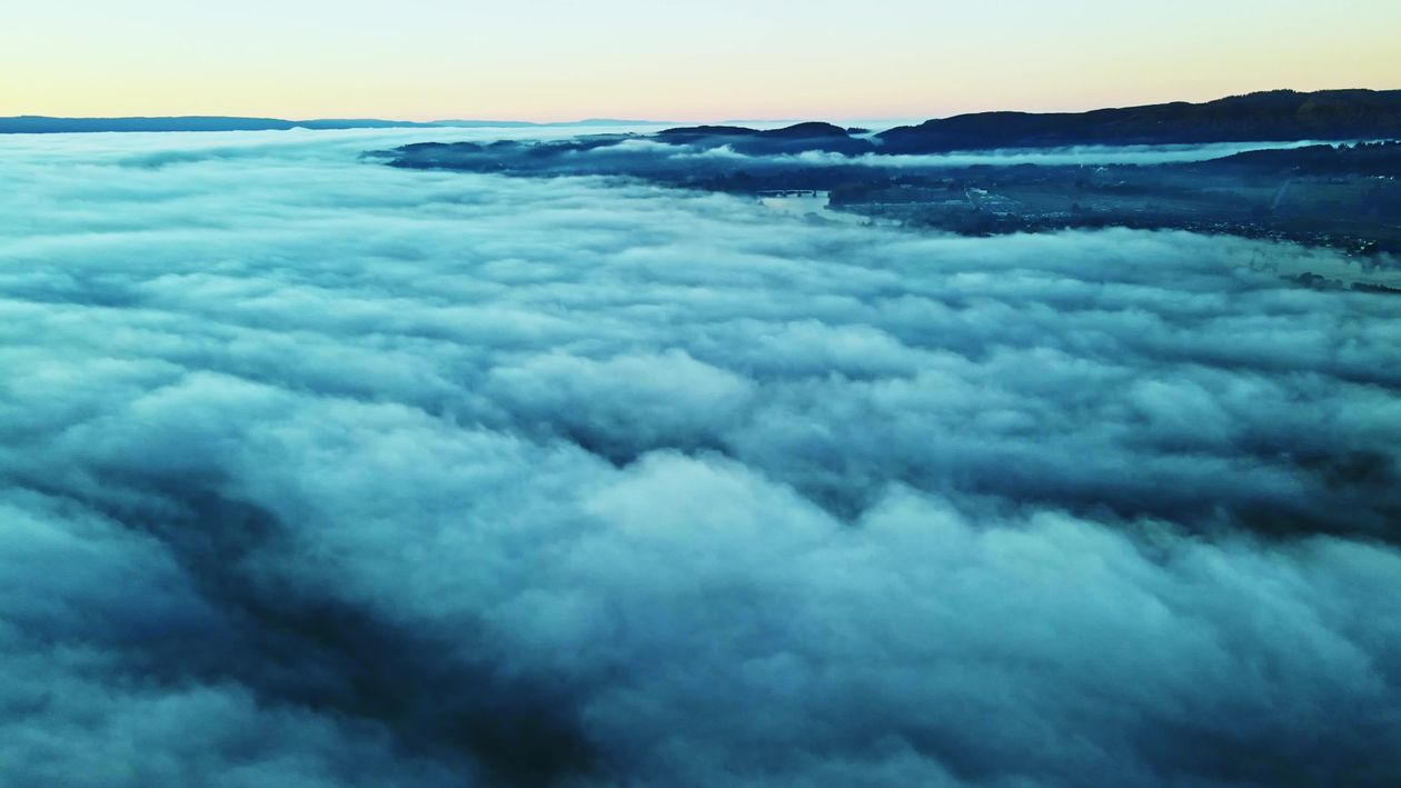 An aerial view of the clouds and mountains Free Stock Video Footage ...