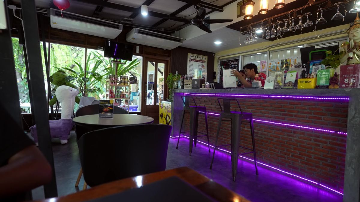 Cozy Asian Restaurant Interior in Siem Reap Free Stock Video Footage ...