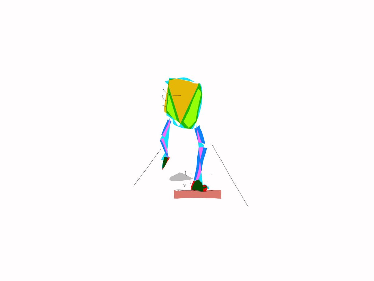 Digital Animation of a Human Figure Doing a Backflip Free Stock Video ...