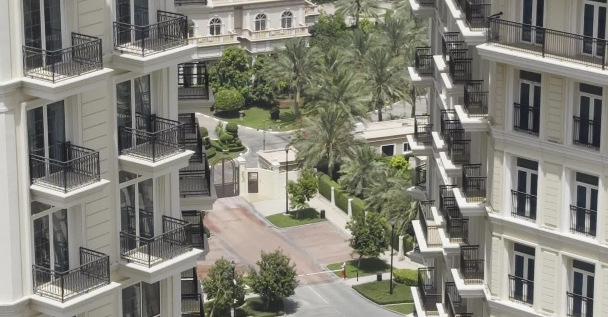 Building Sea Viewmodel sea view seen between beautiful buildings Free Stock Video Footage ...