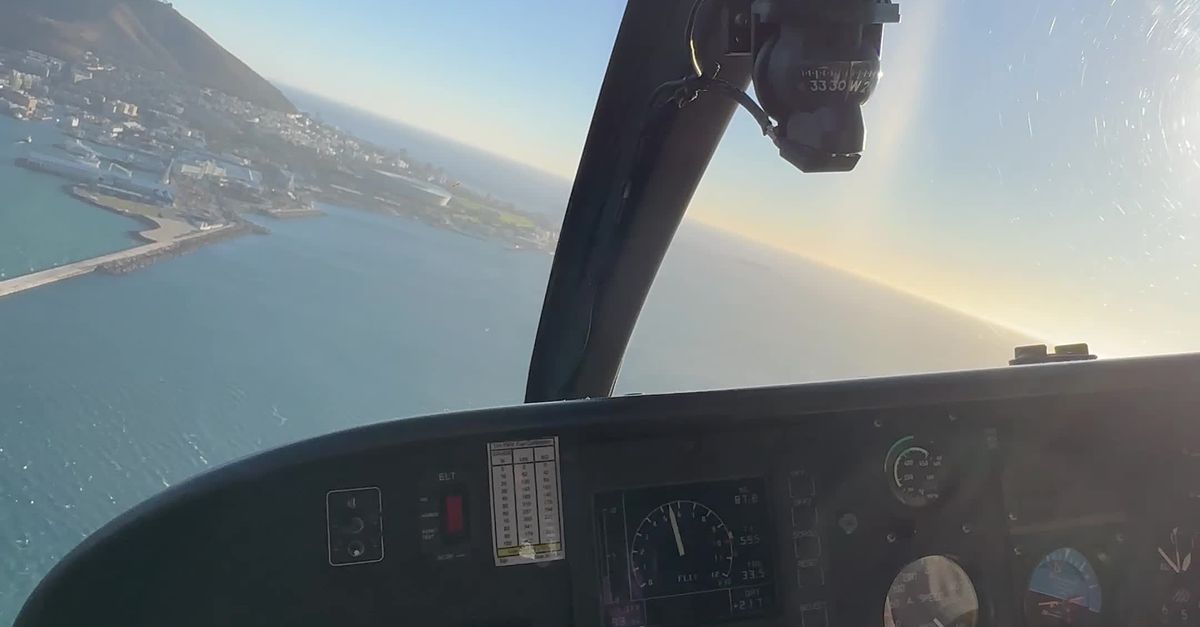 Ocean Flycam View A view of the ocean from an airplane Free Stock Video Footage, Royalty ...