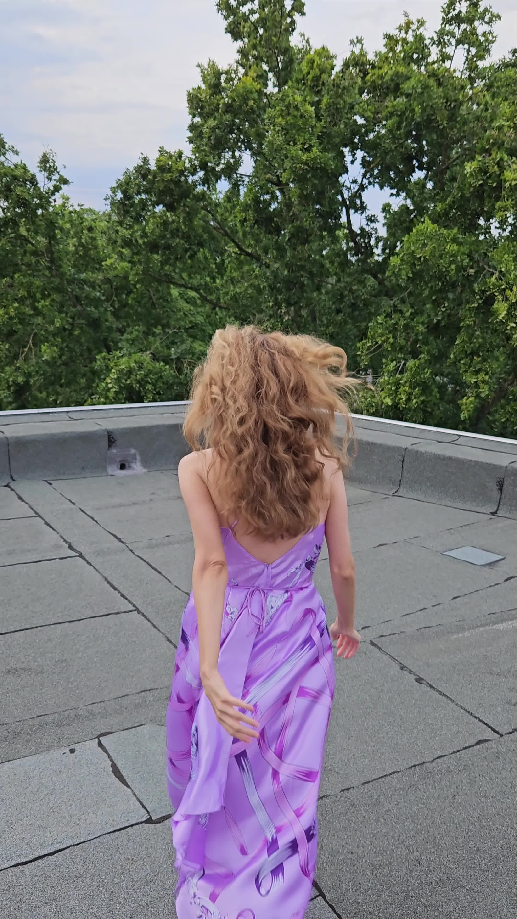 A little girl standing on a roof with a dog Free Stock Video Footage ...