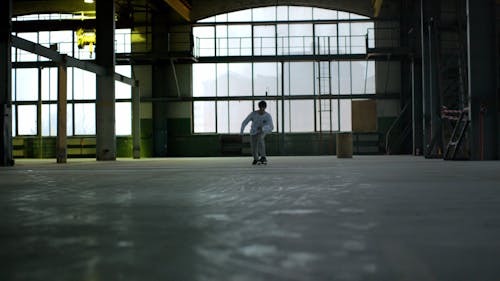 Man Doing A Trick In Skateboarding