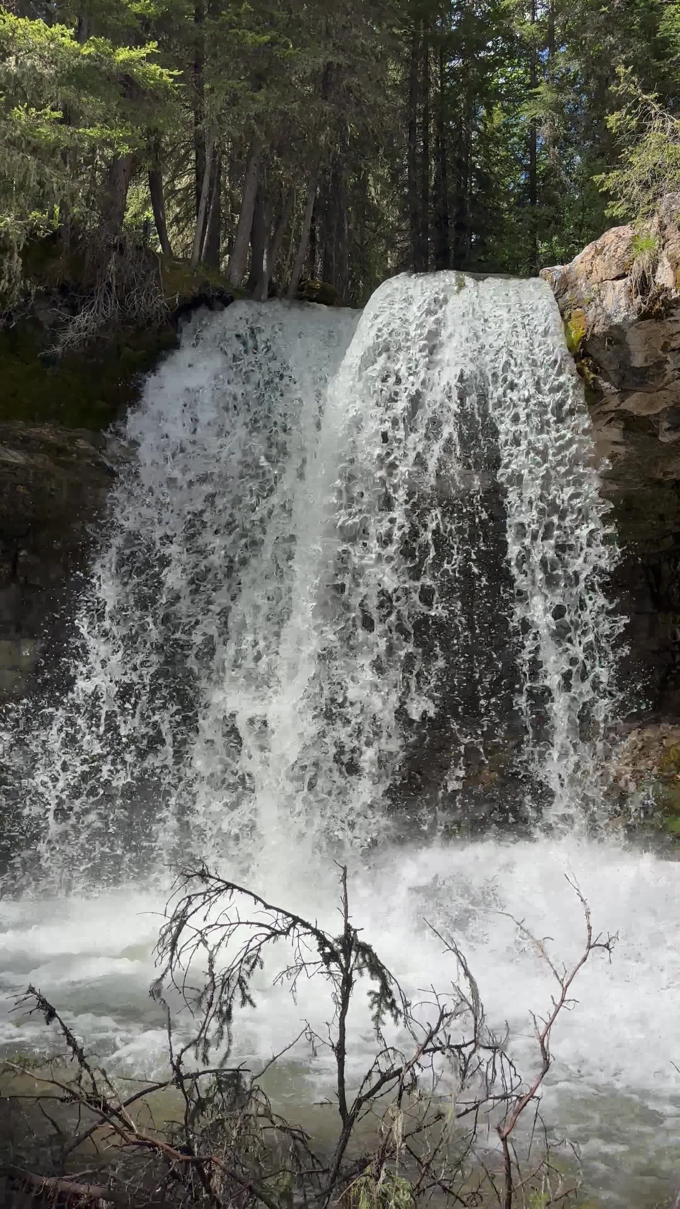 A waterfall is shown in this photo Free Stock Video Footage, Royalty ...