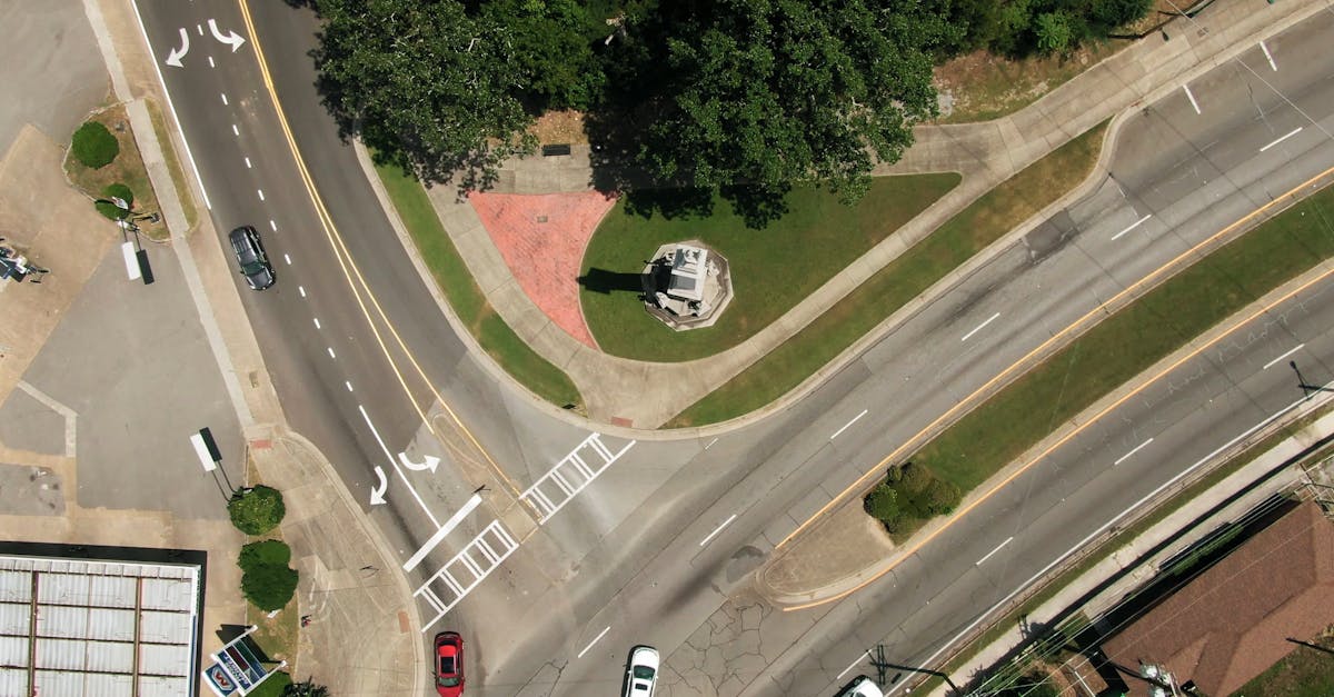 Cars Traversing A Multi Lane Roads With Intersections · Free Stock Video