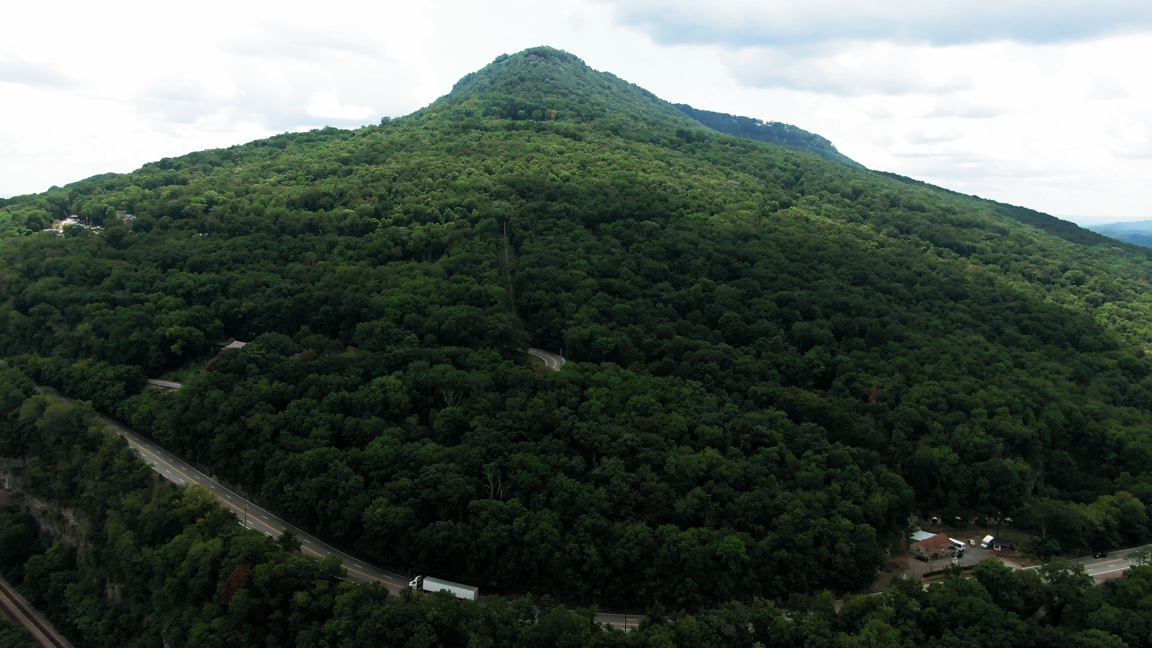 Drone Footage Of A Mountain Forest Free Stock Video Footage, Royalty ...