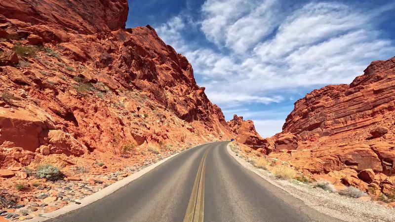Point of View of a Car Driving along Canyon Highway in Arizona Free ...