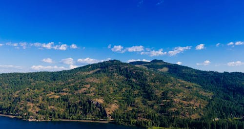 Drone Footage Of Slopes On A Mountain Side