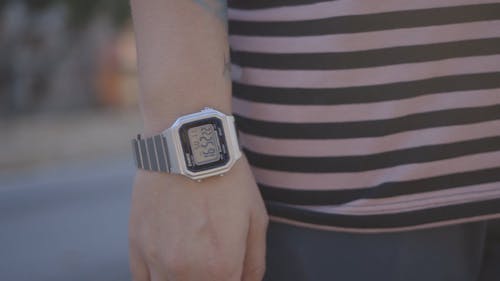 Person Wearing A Wristwatch