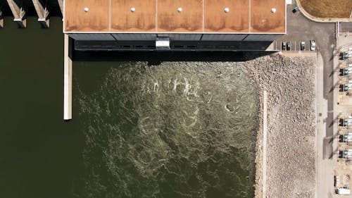 Drone Footage Of A Hydroelectric Dam