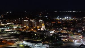 Nighttime Aerial View of Capitol Building Free Stock Video Footage ...