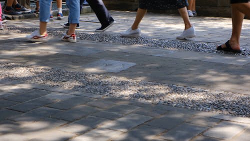 People Walking On Concrete Road
