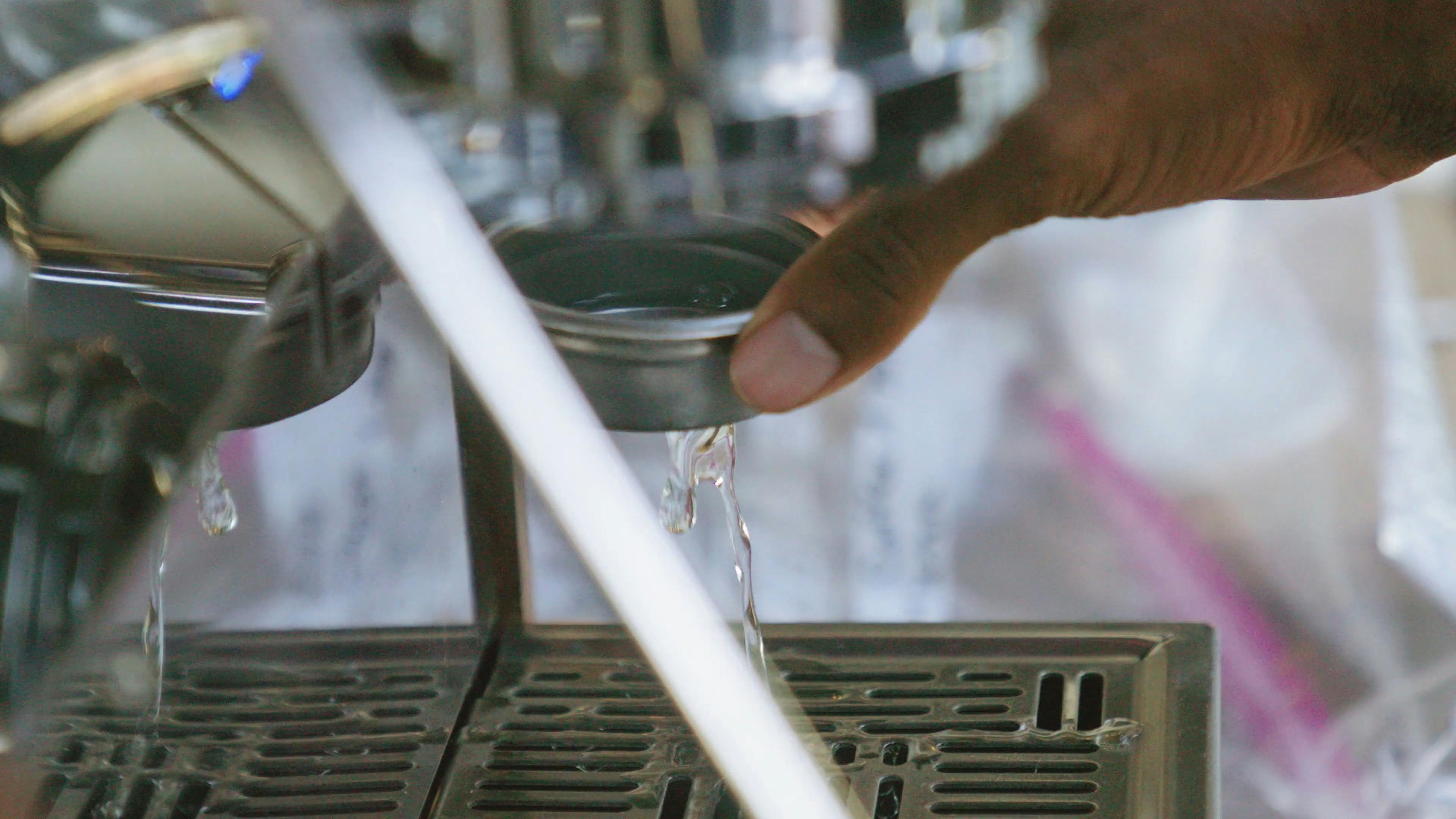 Rinsing A Tin Cup With Water Free Stock Video Footage, RoyaltyFree 4K & HD Video Clip