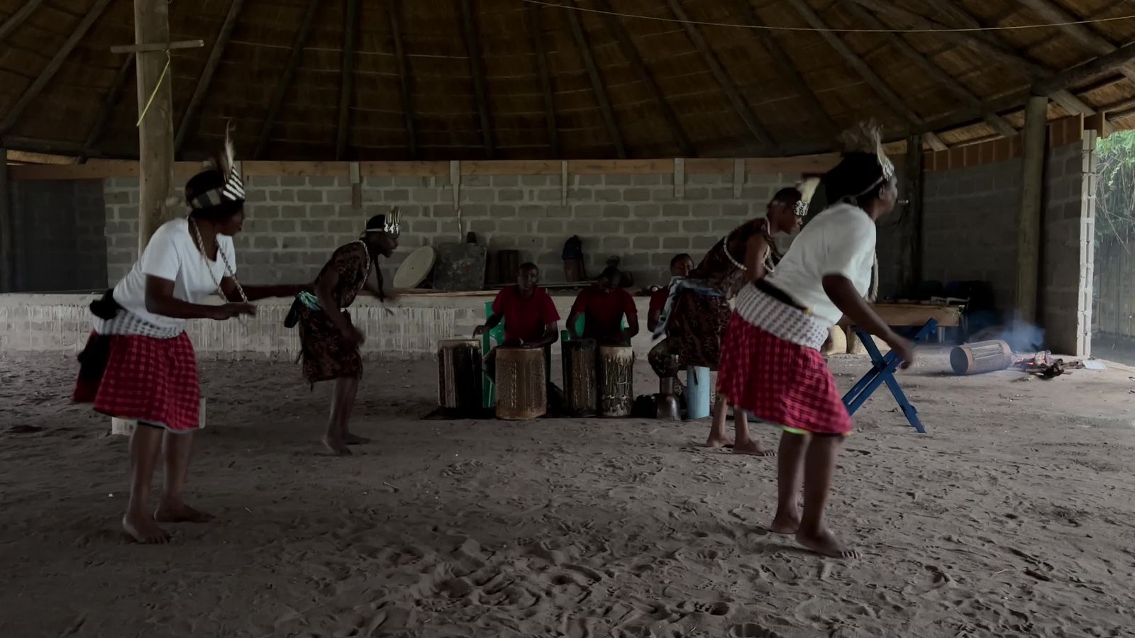 African Dance Using Modern Instruments A Group Of Performers Performing Traditional African Music And Dances ...