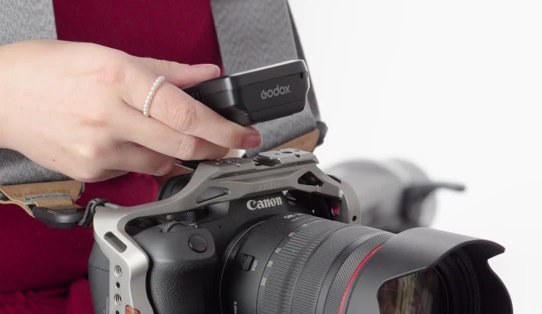Camera Adjusting Professional Photographer Adjusting Camera in Studio Free Stock Video ...