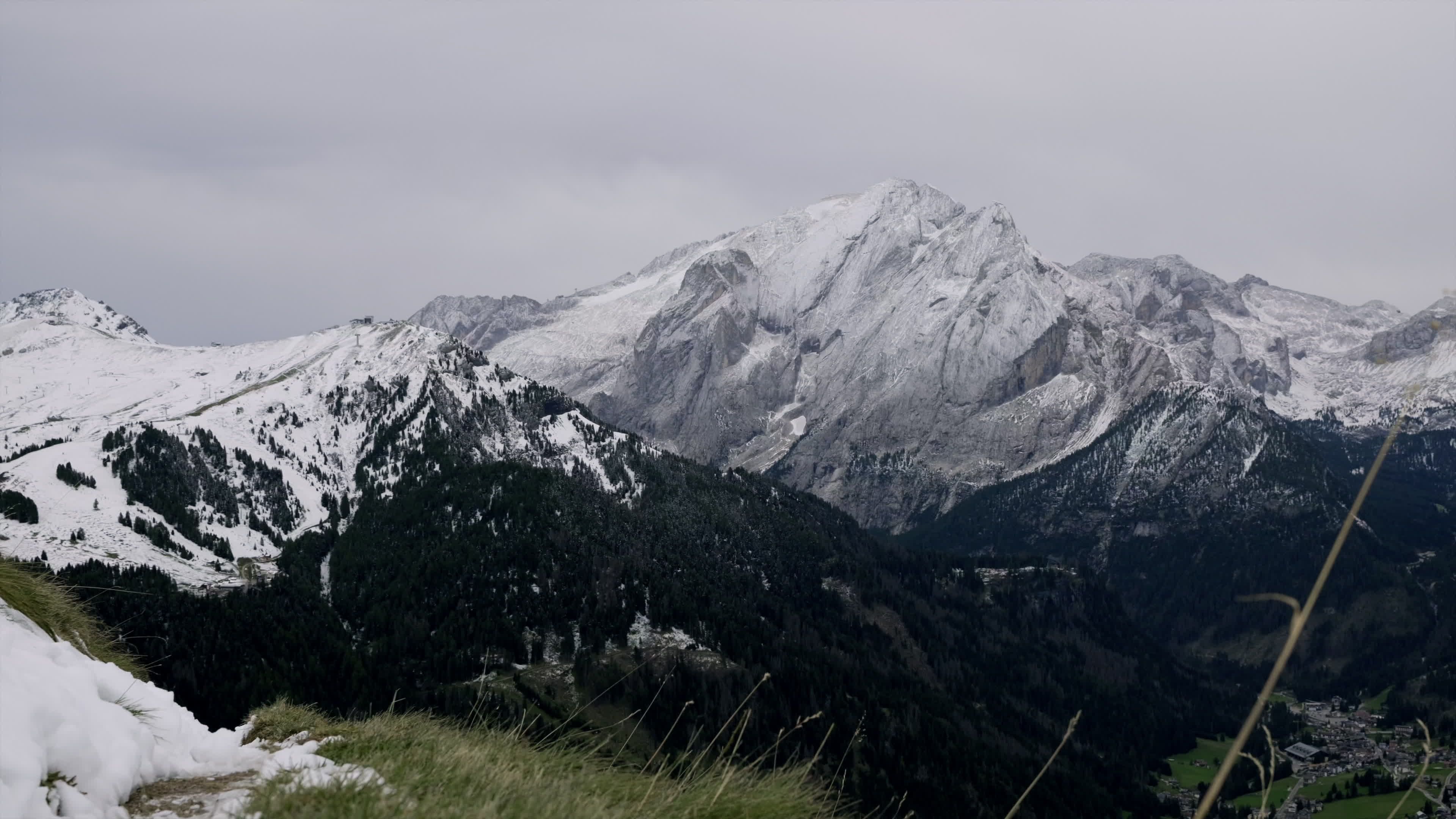 stunning aerial view of snowy mountains 28638515 — free pexels stock footage