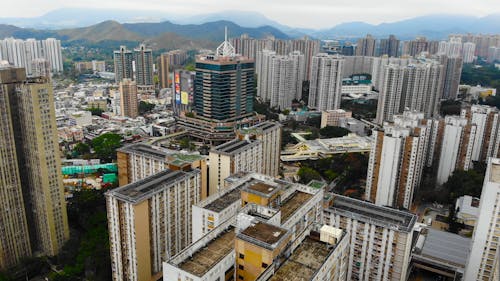 香港的摩天大樓和高層建築